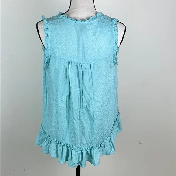 ⭐️🌸Melissa Paige aqua shores sleeveless top S NWT - Picture 3 of 8